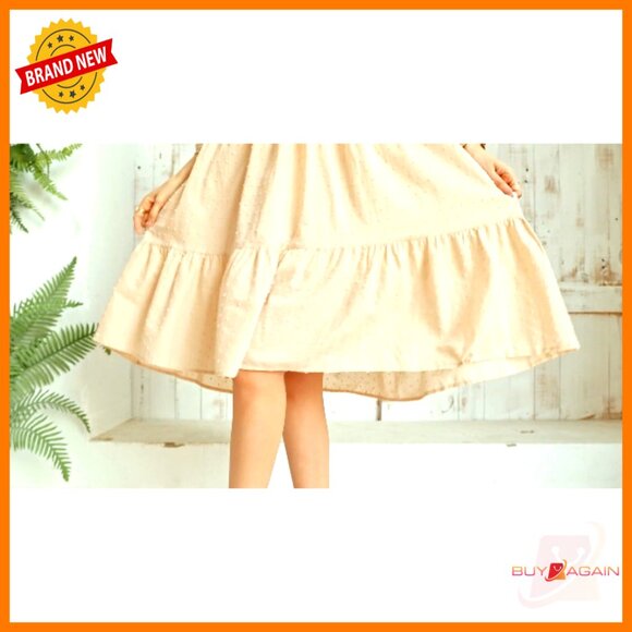 Cotton Plaid Puff Sleeve Off-Shoulder Boho Midi Dress with Back Bow Tie - Picture 7 of 7